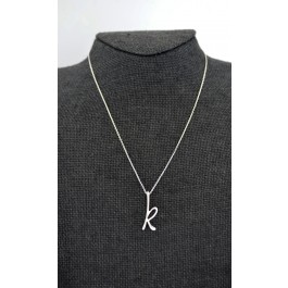Tiffany Co Elsa Peretti Sterling Silver Initial Letter K Pendant