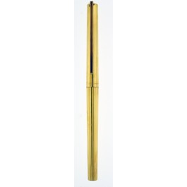 Vintage S.T. Dupont Classique Sterling Silver Vermeil Lacquer Rollerball Pen