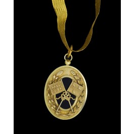 George Kenning & Son London Sterling Silver Vermeil Heraldic Masonic Pendant 