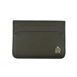 Alfred Dunhill Cadogan Black Grain Leather 4CC Slip Card Holder NWOT 