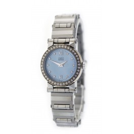 Movado Vizio 24mm Stainless Steel Blue MOP Dial Diamond Quartz Watch 82 36 828