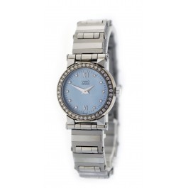 Movado Vizio 24mm Stainless Steel Blue MOP Dial Diamond Quartz Watch 82 36 828 Coin Exchange NY