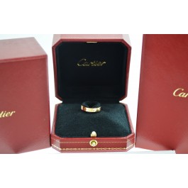 Cartier LOVE 18k Rose Gold 3.5mm Wedding Band Ring Size 51 US 5.5 Box COA Coin Exchange NY