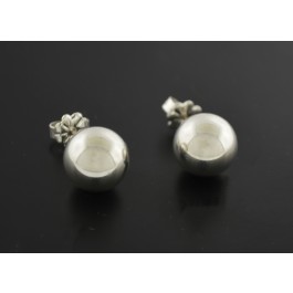 Tiffany & Co HardWear 925 Sterling Silver 10mm Ball Bead Butterfly Stud Earrings