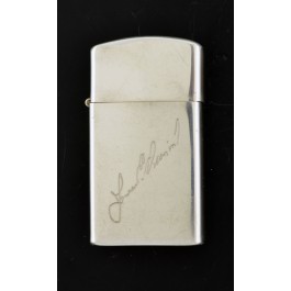Vintage 1950s Zippo Patent # 2517191 .925 Sterling Silver Slim Lighter Engraved