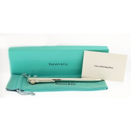 Tiffany & Co Sterling Silver Golf Ball Tee Clip Retractable Ballpoint Pen 5.5"