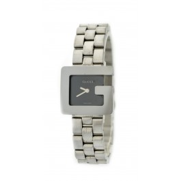 Authentic Gucci G 3600L 23mm Stainless Steel Black Dial Quartz Watch WORKS Coin Exchange NY