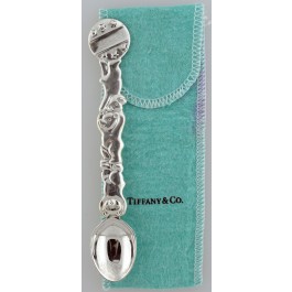 Tiffany Co 925 Sterling Silver Circus Bears Baby Feeding Spoon