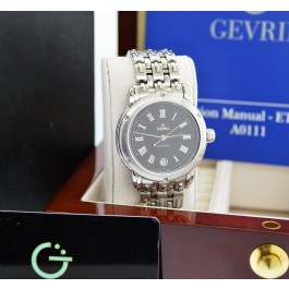 Vintage Gevril A0111 ETA 2824-2 39mm Stainless Steel Black Dial Automatic Watch