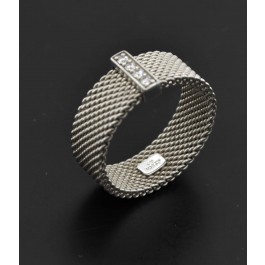 t&co 925 mesh ring