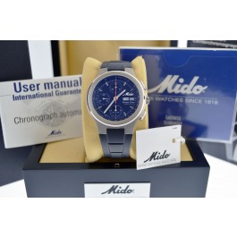 Mido Ocean Star Chronograph 8585 Valjoux 7750 40.5mm Titanium Automatic Watch 