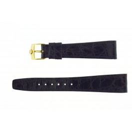 Genuine Concord OEM 19-14mm Tapered Black Crocodile Watch Strap 1208-19R