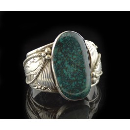 Vintage Roy Buck Navajo 925 Sterling Silver Red Mountain Turquoise