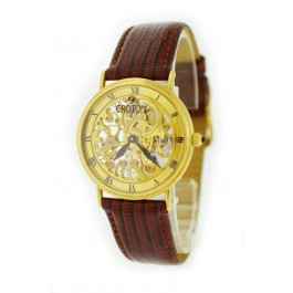 Vintage Croton 18k Yellow Gold Skeleton 17 Jewel Mechanical Watch WORKS Coin Exchange NY