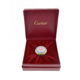 Bilston & Battersea Enamels Cartier Je t'aime I Love You Porcelain Pill Box