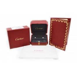 Cartier Diamants Legers 18k White Gold .26 tcw Diamond Stud Earrings Size MM Box