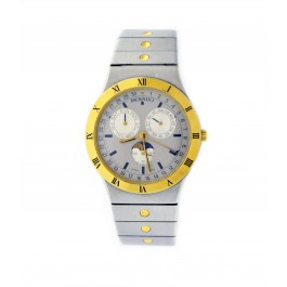 Movado Triple Date Moon Phase SE 32mm Two Tone Steel Quartz Watch