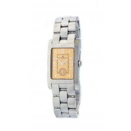 Baume Mercier Hampton 24.5mm Stainless Steel Salmon Dial Quartz Watch MV045063