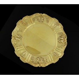 Vintage Reed & Barton Francis I X568 Sterling Silver Vermeil Bread Plate 7" 