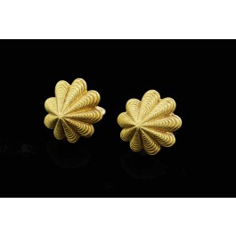 Tiffany & Co Schlumberger 18k Yellow Gold 3D Limpet Snail Shell Clip On Earrings