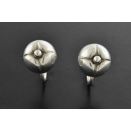 Vintage Georg Jensen Denmark No 56 925 Sterling Silver Bud Screw Back Earrings