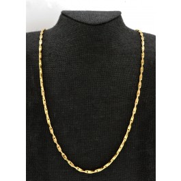 Vintage Authentic Gucci Italy 18k Yellow Gold Fancy Link Long Chain 32"