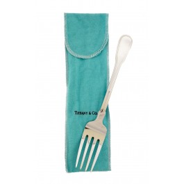 Tiffany & Co Hamilton aka Gramercy 925 Sterling Silver Solid Serving Fork 8.5"