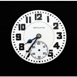 1928 Hamilton Grade 992 Model 2 Railroad Pocket Watch Movement FOR PARTS REPAIR