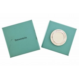 2003 Tiffany & Co 925 Sterling Silver Heads Tails Flip Coin Medallion With Box