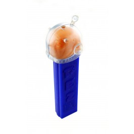 Vintage 1952 PEZ Blue Spaceman Clear Helmet No Feet Cocoa Marsh Dispenser