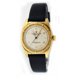Vintage 1950s Rolex Bubble Back Ref 5015 32mm 14k Yellow Gold Automatic Watch