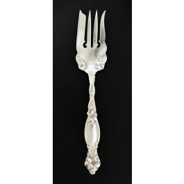Frontenac By International Sterling Silver Large Solid Cold Meat Serving Fork 9"