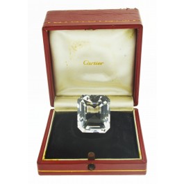 Vintage Cartier Taylor Burton Asscher Cut Krupp Diamond Shaped Crystal 