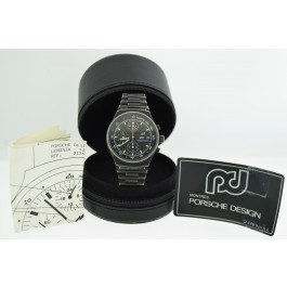 Porsche Design Orfina Lemania 5100 Chrono 44mm PVD Top Gun Automatic Watch 7176S Coin Exchange NY