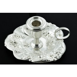 Gorham Pattern 324 Repousse 925 Sterling Silver Candlestick Chamberstick 2 1/4" 