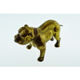 Vintage Bronze English bulldog Handsome Dan Yale Mascot Art Sculpture 