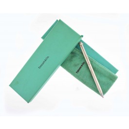 Vintage Tiffany & Co Sterling Silver T-Clip Retractable Ballpoint Pen Box Pouch