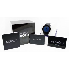 Movado Bold TR90 42mm Stainless Steel Blue Dial Quartz Watch MB.01.1.29.6003
