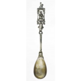 Antique J.D. Schleissner Hanau Germany Silver St James The Great Apostle Spoon 