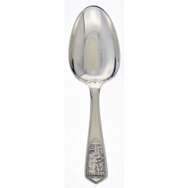 Vintage Tiffany & Co Old King Cole 925 Sterling Silver Baby Feeding Spoon 4 1/2"