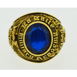 1968 10k Gold La Salle Military Academy Graduation Ring Dieges