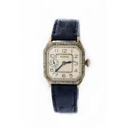 Art Deco 1928 Illinois Atlantic Model 2 Grade 903 14k GF Side Sub Second Watch