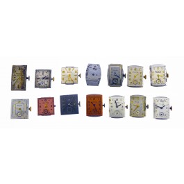 Lot Of 14 Bulova Mechanical Watch Movements Cal 7AK 7AA 7AP 8AE 8AC PARTS REPAIR
