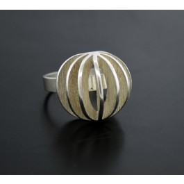 Vintage 1954-1976 Signed Modernist Arne Johansen Denmark Sterling Silver Ring 8