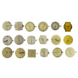 Lot Of 18 Bulova Mechanical Watch Movements Cal 7AK 7AA 7AP 8AE 8AC PARTS REPAIR