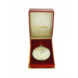 Vintage 1967 Omega 1706 Cal 601 Stainless Steel Pocket Watch With Original Box