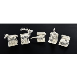 Scully & Scully J. B. Chatterly & Sons Sterling Silver Animal Place Card Holders