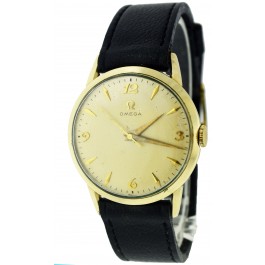 Vintage 1956 Omega Cal 420 32mm 14k Gold Filled 17 Jewel Manual Wind Watch