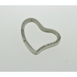 Tiffany & Co Elsa Peretti Open Heart Key Ring in Sterling Silver 