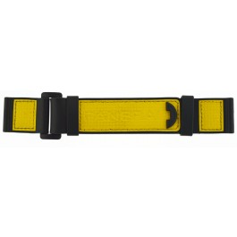 Genuine Panerai OEM 24mm Black Yellow Rubber Watch Strap For Sub NOS